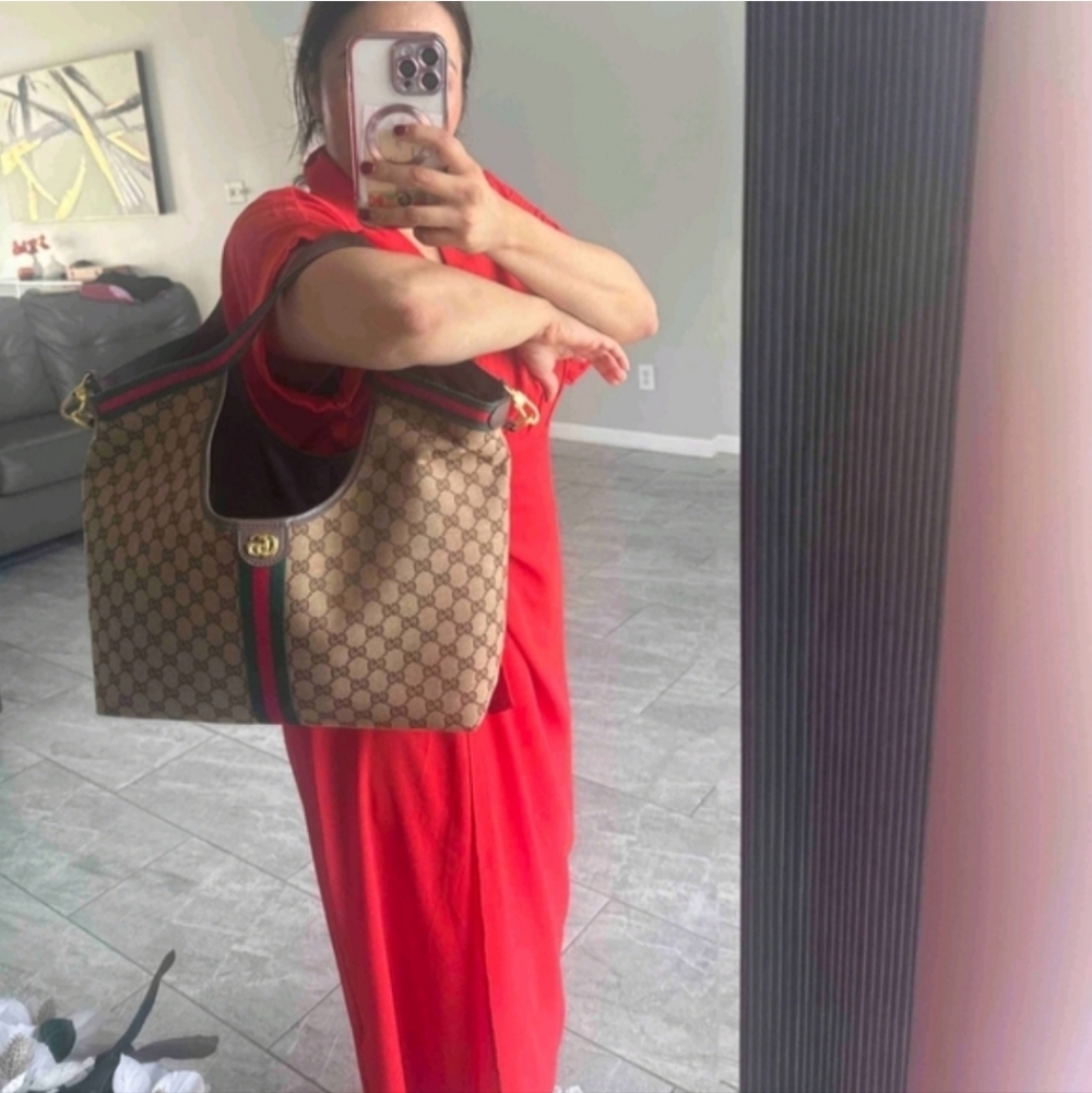 Gucci Giglio Handbag And Pouch - Picture 5 of 13